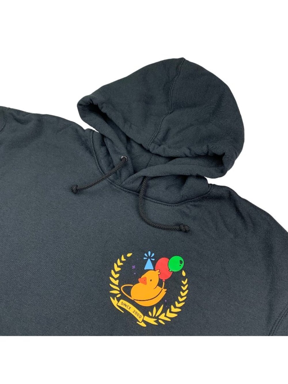 Five Hills Men’s Birthday Duck Pullover Hoodie Sweatshirt Black • XL